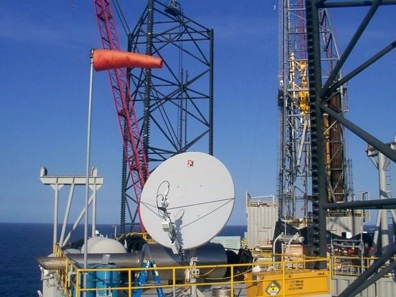 VSAT on oil rig